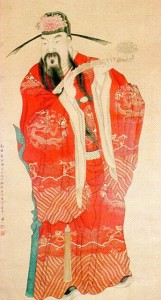 Chinese Official, 19th Century, colored pigment on paper, 53 x 28 ¾ inches, Bukstein Collection, 69ɫƵ